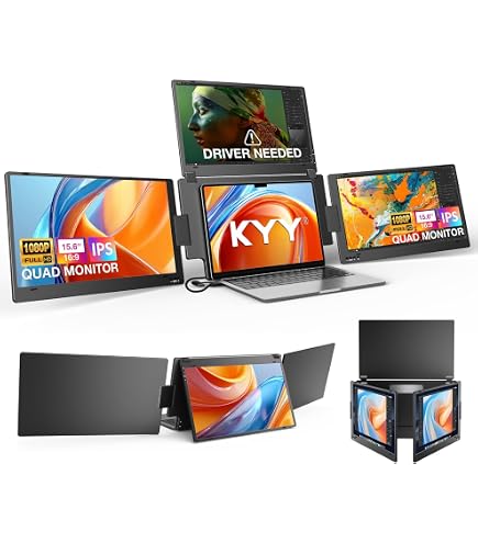 Amazon.com: JapanNext JN-TRI-IPS101HDR 2-Screen Mobile Display